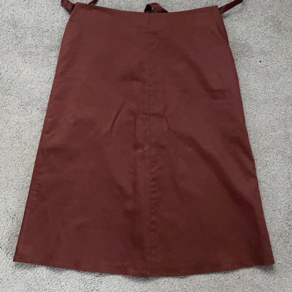 Maroon Midi Skirt